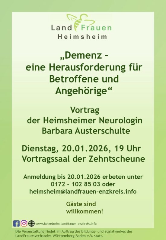 Vortrag über Demenz von Barbara Austerschulte